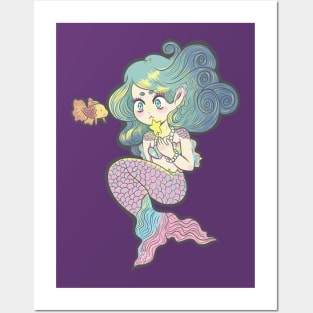 Shining Mermaid Posters and Art